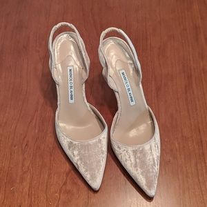 Manolo Blahnik sling back's